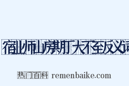 宿业师山房期丁大不至反义词是什么意思的图片